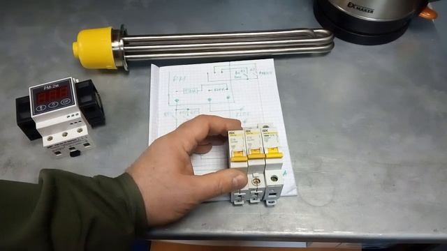 Как правильно подключить регулятор мощности РМ 2м Расчет нагрузки по току, выбор автомата питания смотреть онлайн