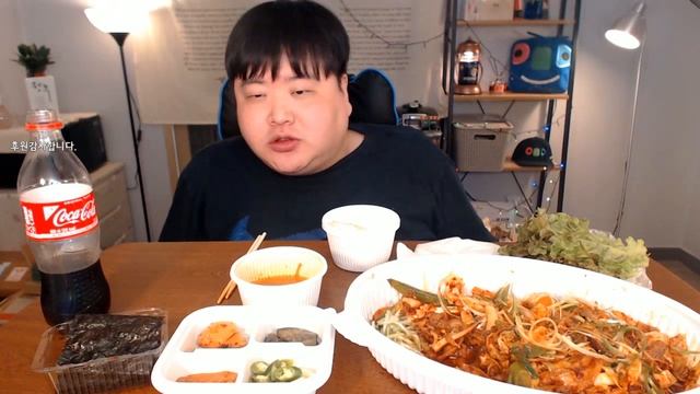 오삼불고기+김치찌개+계란후라이+밥 먹방 mukbang 만능방송