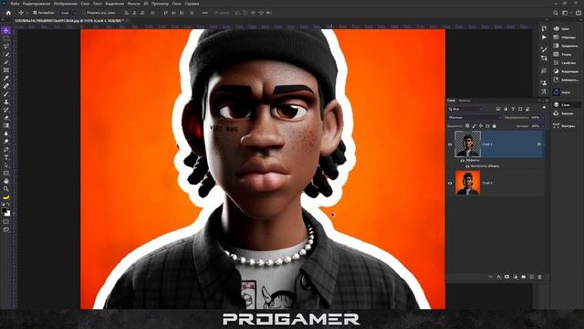Как сделать обводку в фотошопе / Обучалка смотреть онлайн