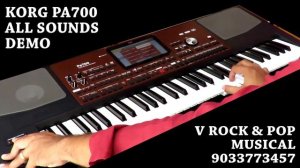 Korg pa700 All sounds