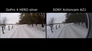 GoPro 4 Silver vs SONY AZ1 звук и стабилизация 4к