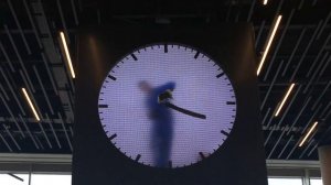 Amazing clock at Amsterdam airport