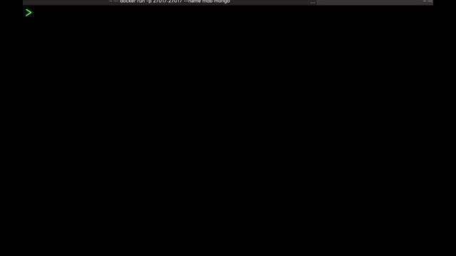 Spinning MongoDB, MongoShell And Mongo GUI With Docker