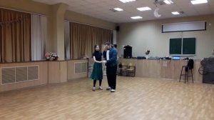 Кросс степ вальс, Урок 12, начинающий курс