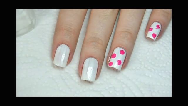 Quick & Easy Dry Marble Nail Art | Дизайн ногтей Сердечки по мокрому лаку