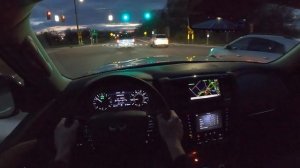 2021 Infiniti QX80 - POV Night Drive (Binaural Audio)