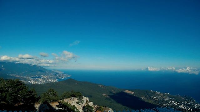 Гора Ай-Петри. Забрался на вершину горы на фуникулёре по канатной дороге. Мисхор. Горный Крым. смотреть онлайн