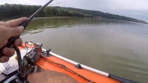 Жор щуки на волосатика.(рыбалка на Оби, щука судак)