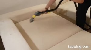 Чистка ооочень грязного дивана с замшевой ткани своими руками с помощью пылесоса KARCHER PUZZI 8/1