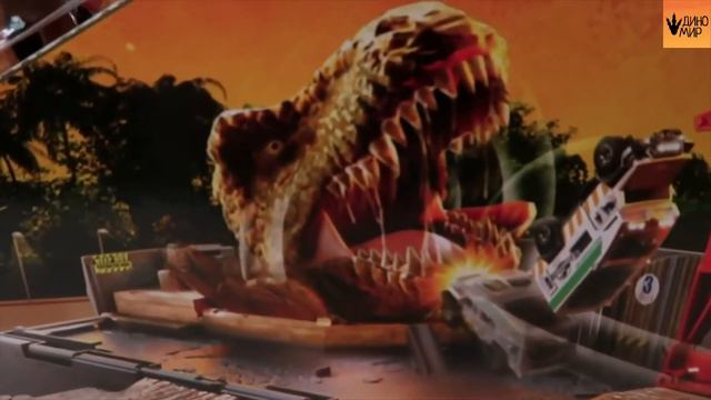 Остров динозавров. Извержение вулкана с научным набором. Мини-игрушки динозавров.