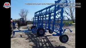 Культиватор КБМ-6ПСВ Ярославич на предпосевной обработке. Трактор МТЗ-1221