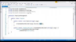 Main method in asp net core