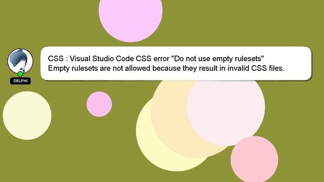 CSS : Visual Studio Code CSS error "Do not use empty rulesets" смотреть онлайн