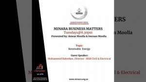 Minara Business Matters - Renewable Energy