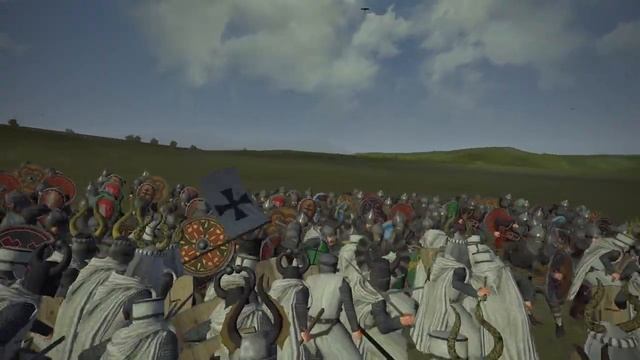 Тотал Вар, Русь против Тевтонского Ордена, пехота vs пехота смотреть онлайн