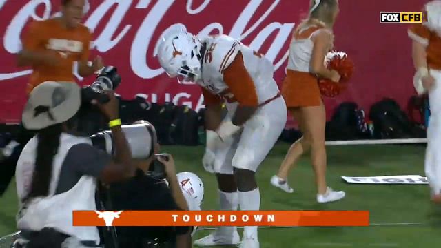 DeShon Elliot returns interception 38-yards for Texas touchdown | Highlights | FOX COLLEGE FOOTBALL смотреть онлайн