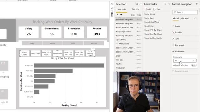How to Create Cool Sub-Tabs to Switch Between Visuals on a Power BI Report Page - Bookmark Navigato смотреть онлайн