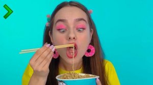 Быстрая Средняя или Медленная Скорость Еды Челлендж | Забавные Кухонные Лайфхаки от RaPaPa Challeng