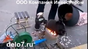 Мини пушка   взорванного зерна