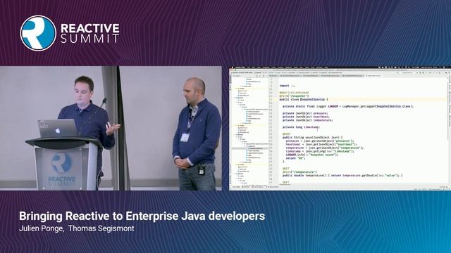 Bringing Reactive to Enterprise Java developers - Julien Ponge and Thomas Segismont