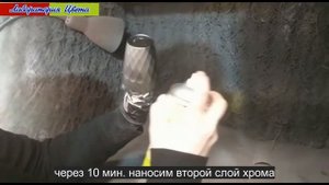 Профессиональная краска под хром торговой марки MIPA на развес и спрей.