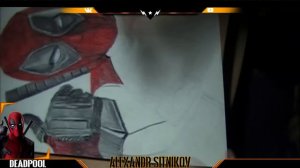 Deadpool Speed Drawing|Alexandr Sitnikov