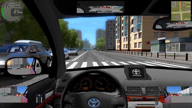 Toyota Avensis - City Car Driving смотреть онлайн