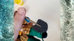 Игрушки из ваты своими руками - "Роспись мальчика из 80-х"