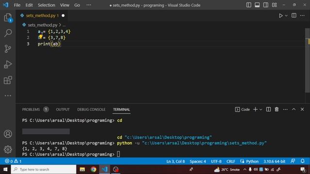set methods in python | Some Important Set Methods in Python | python sets | #python #learn