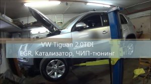 VW Tiguan 2.0TDI Удаляем ЕГР, Катализатор, ЧИПуем