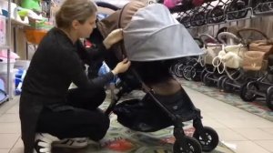 как закрепить капор на коляске