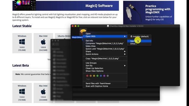 Установка MagicQ на Мак (MacOS) смотреть онлайн