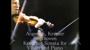 Gidon Kremer Martha Argerich, Beethoven  Sonata for Violin & Piano No 9 Kreutzer in Japan NHKstudio