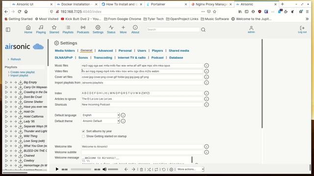 Airsonic, a free, self hosted, open source media streaming server alternative to iTunes, Spotify, . смотреть онлайн