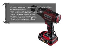 Аккумуляторная дрель-шуруповерт Зубр ДШУ-185-22