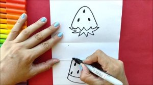 Забавный рисунок - Милые идеи для рисования - Креативный художественный рисунок-сюрприз