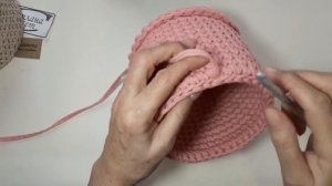 Нестандартная обвязка верха корзинки