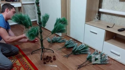 Как собрать искусственную елку.180 см. Как пушить елку, Инструкция