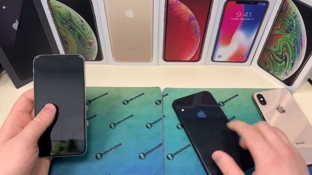 Сравнение iPhone X iPhone XR iPhone XS