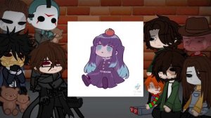 Slashers react to M y/n |repost|