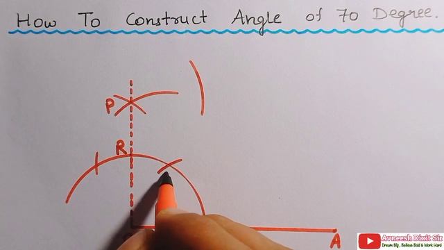 How to construct 70 degree angle with compass | #70degreeangle смотреть онлайн