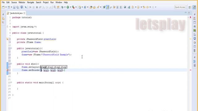Video #59 - Java Swing Tutorial - JPasswordField Example смотреть онлайн