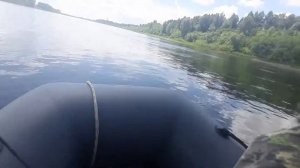 Лодка пвх нднд Хантер 360 + мотор Marline 9.9 на 9 винте. Река томь.