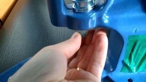 Установка трикотажной кнопки 9,5мм кольцо