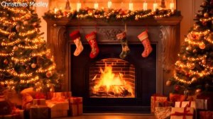 Michael Bublé Christmas Songs & Crackling Fireplace 🎄🔥 Michael Bublé [Full Album 🔥 Christmas Specia