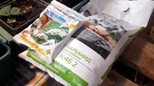 Первая весенняя обработка сада.