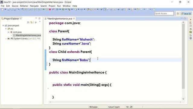 Inheritance in Java || Explanation in Telugu || ( తెలుగులో ) смотреть онлайн