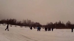 Крапивка 1 заезд мотоциклов с коляской