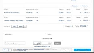 Расписание в МИС Дента. Работа с визитом