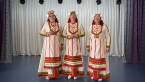 Пекшень дудкине  Липовая дудочка мордовская народная эрзянская песня в исполнении трио сестёр Фроло